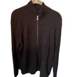 Michael‎ Kors Black 1/4 Zip Men's Sweater Pullover Large